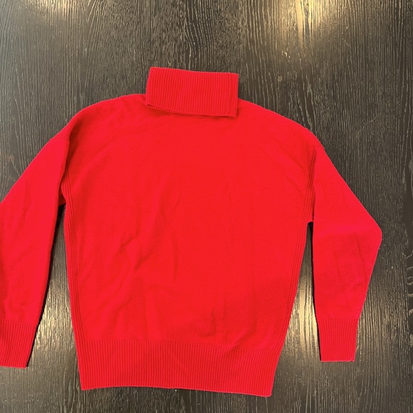 Reiss red turtleneck cashmere blend sweater- S Used - Picture 1 of 3